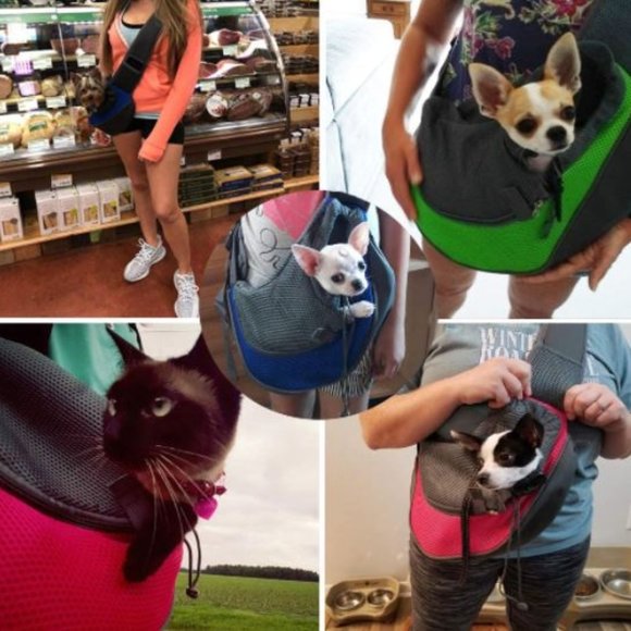 Yudodo slingback dog/cat carrier, breathable mesh, M - Picture 13 of 14